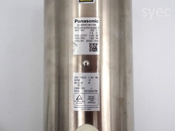 PANASONIC MOTOR MFA050HA5NSD：圖片 4