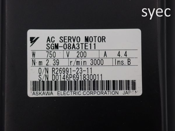 YASKAWA MOTOR SGM-08A3TE11 WITH GEAR：圖片 4